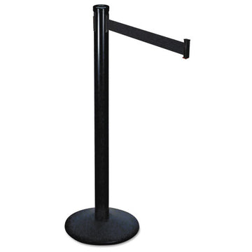 Tatco Adjusta-tape Crowd Control Posts Only, Steel, 40" High, Black, 2-box freeshipping - TVN Wholesale